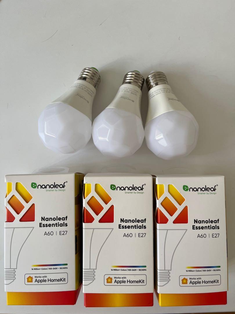 Essentials HomeKit A19, E27 Smart Bulb (3 Pack) - NL45-0800WT240E27-3PK