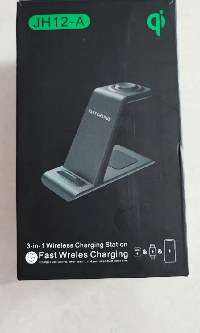 3in1 Wireless Charging Station (Qi JH 12A), Mobile Phones & Gadgets