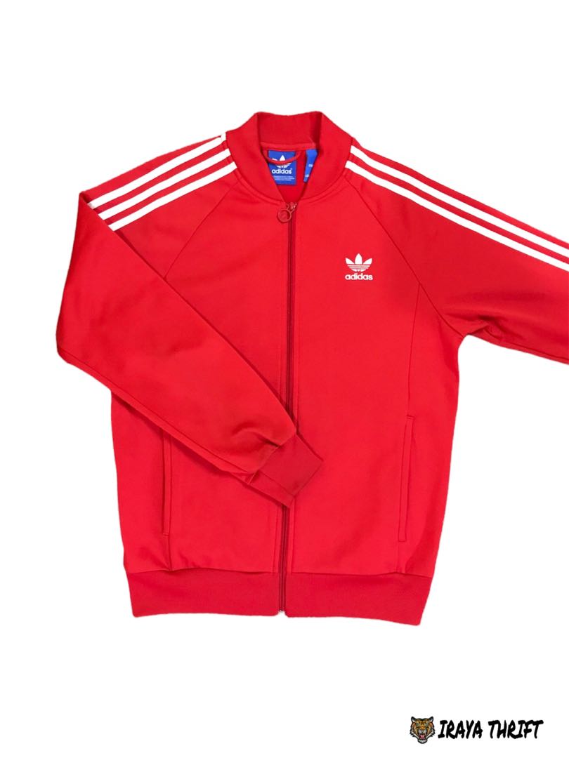 Adidas trefoil track jacket, Men's Fashion, Activewear on Carousell