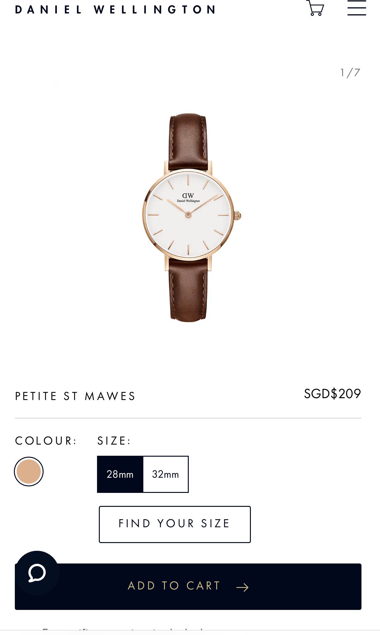 AUTHENTIC Daniel Wellington DW Petite St Mawes 28mm Watch