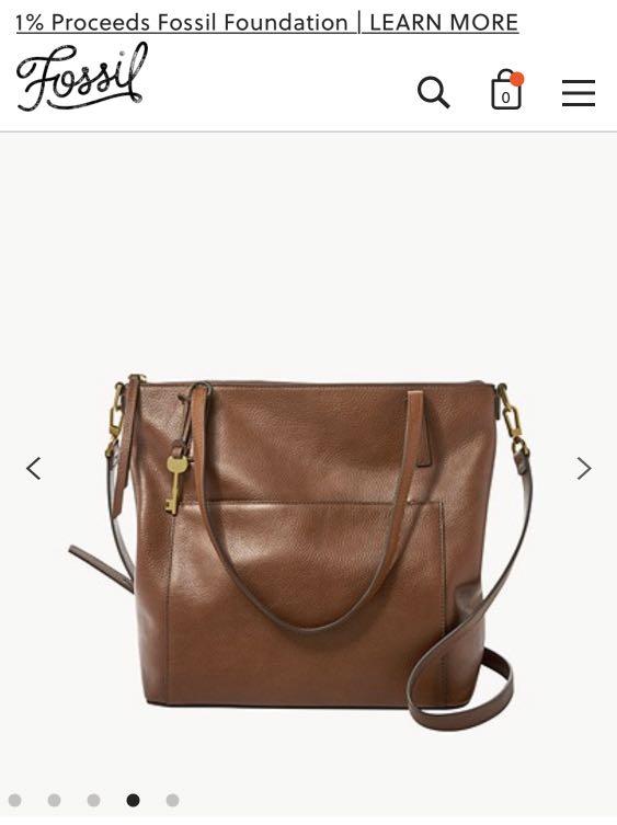 Fossil evelyn discount large tote