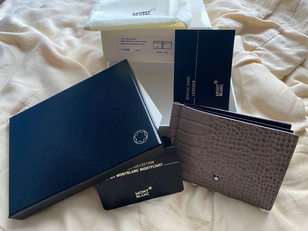 My montblanc nightflight wallet 6cc with money clip outlet