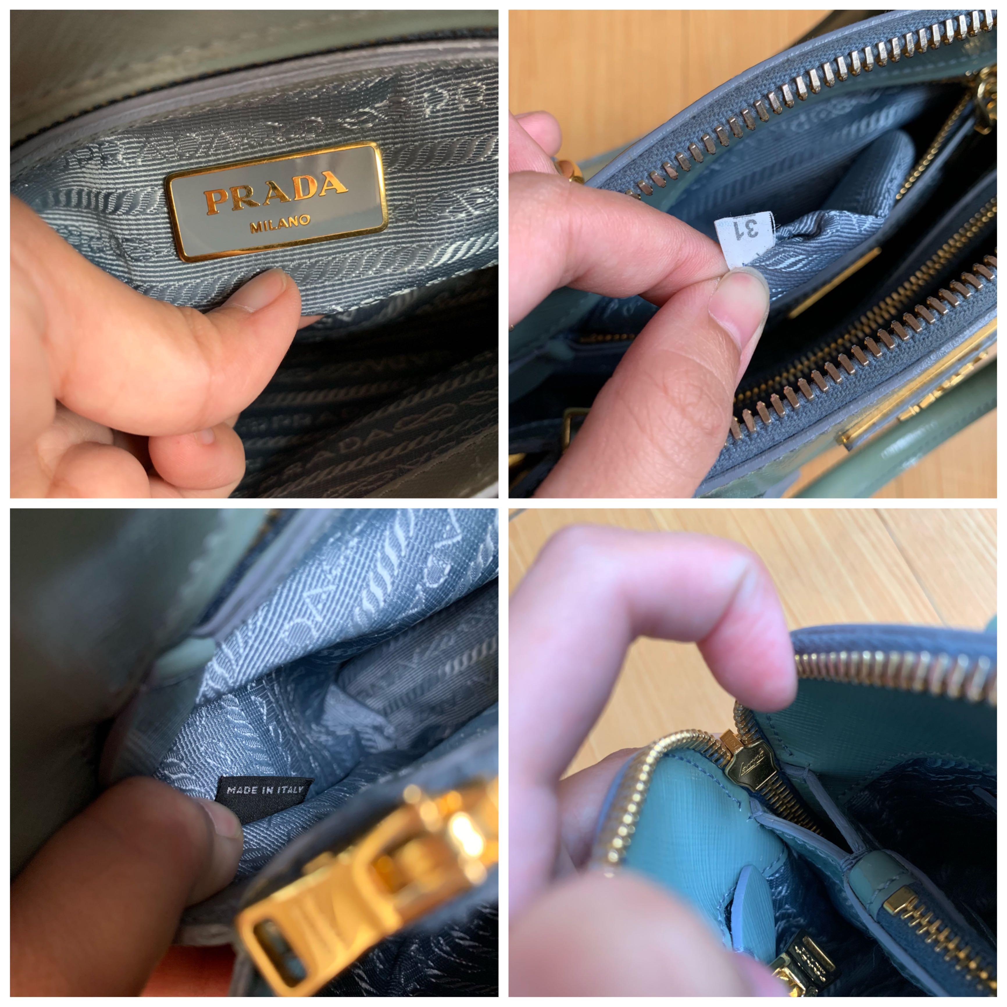 Authentic Prada Saffiano Vernice Promenade Bag ( Anice - Mint Green Color -  Small Size), Luxury, Bags & Wallets on Carousell