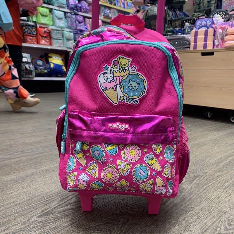 Smiggle trolley hot sale school bag
