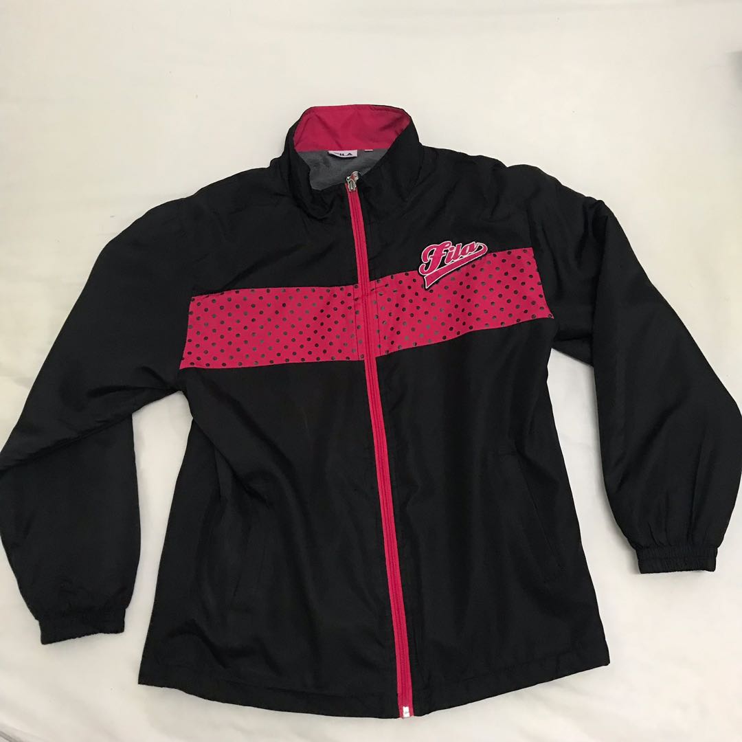 Fila hot sale pink windbreaker