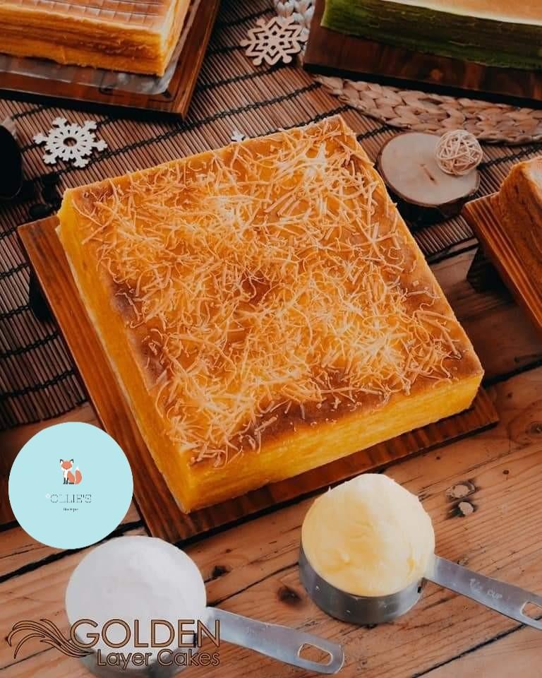 Golden layer Kueh Lapis authentic from Indonesia , Food & Drinks, Chilled &  Frozen Food on Carousell