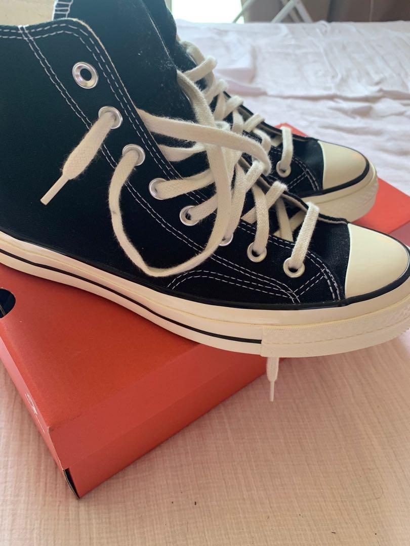 Black Hi Top Converse (Size UK 40), Men's Fashion, Footwear, Sneakers on  Carousell