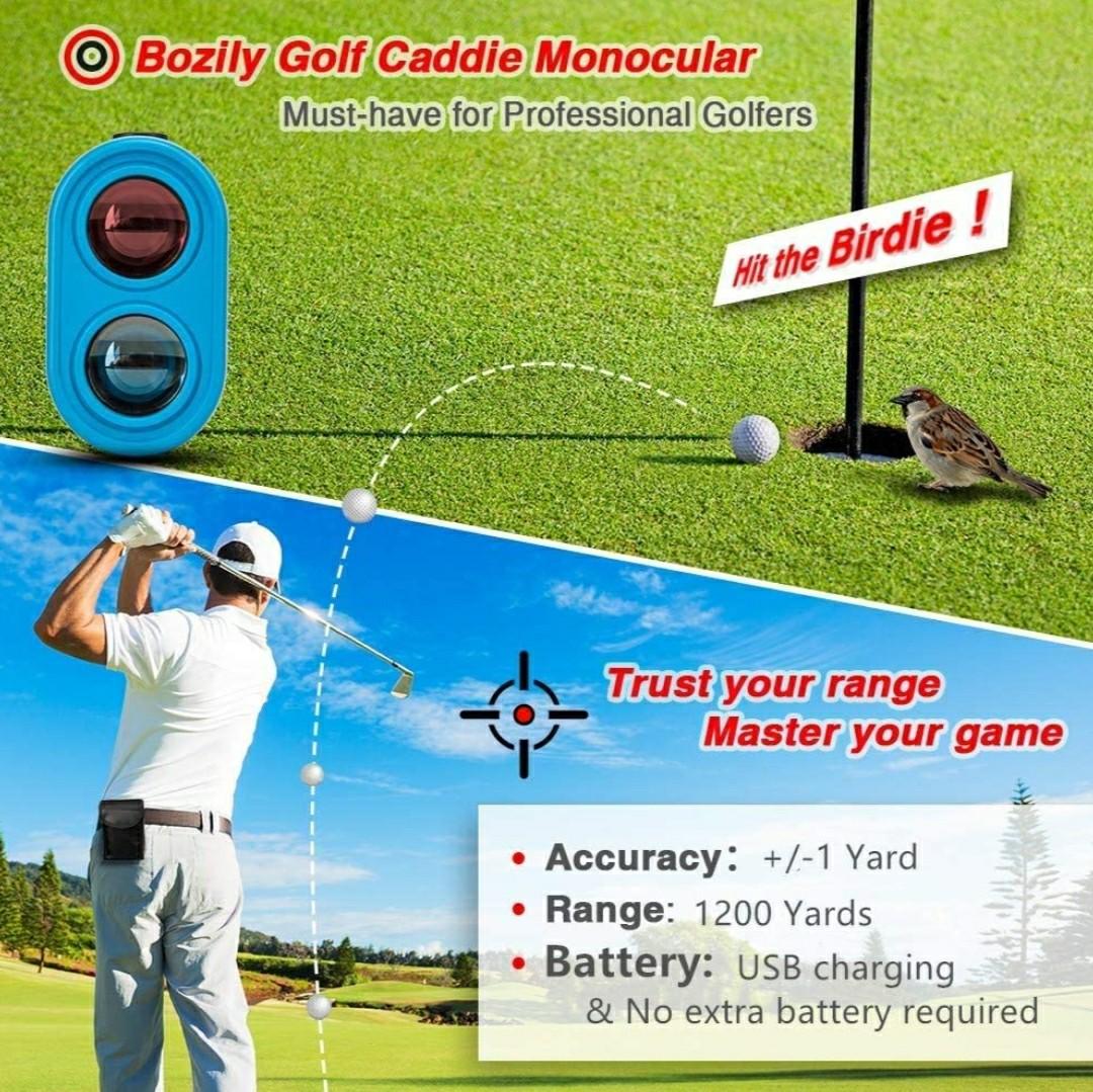 Bozily Golf Rangefinder BLX3 4 Scan Mode, 6X Rechargeable Laser Range