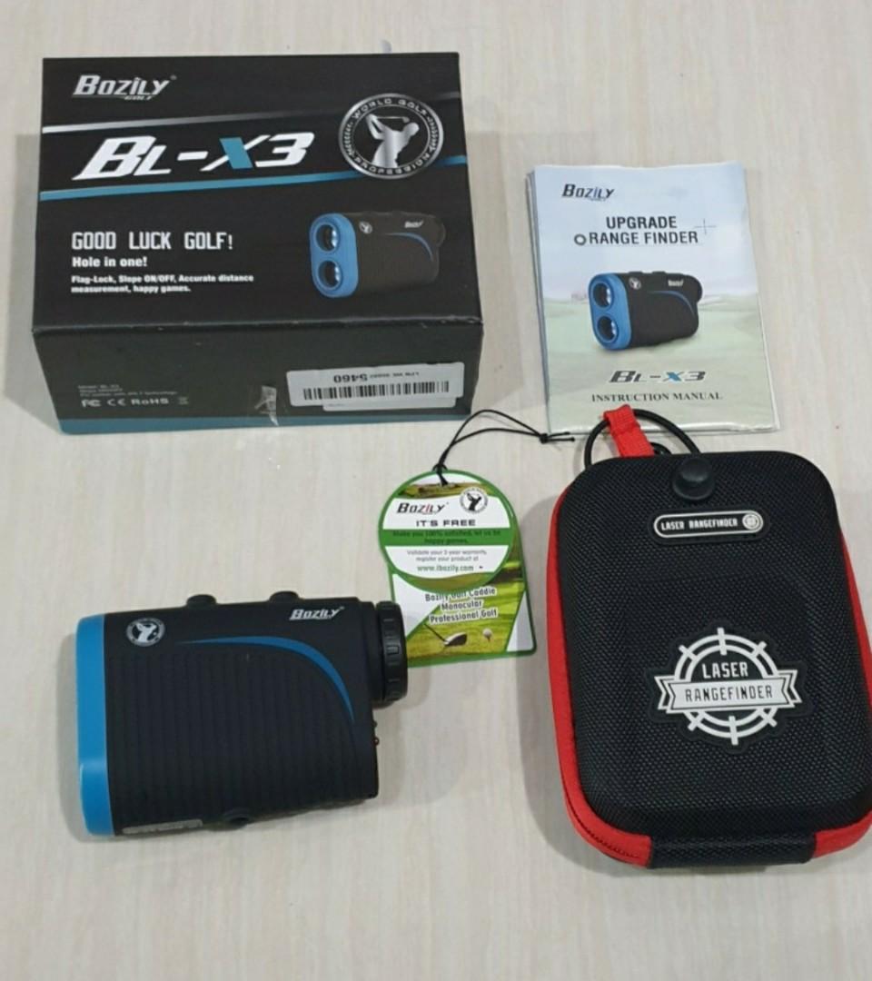 Bozily Golf Rangefinder BLX3 4 Scan Mode, 6X Rechargeable Laser Range