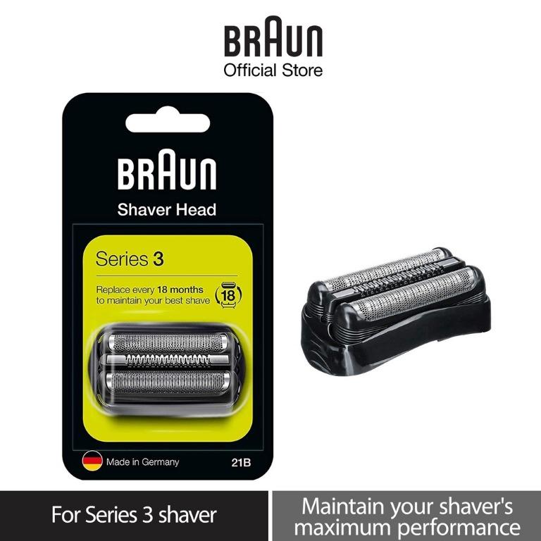 Braun Series 3 21B Electric Shaver Head Foil & Cutter Replacement
