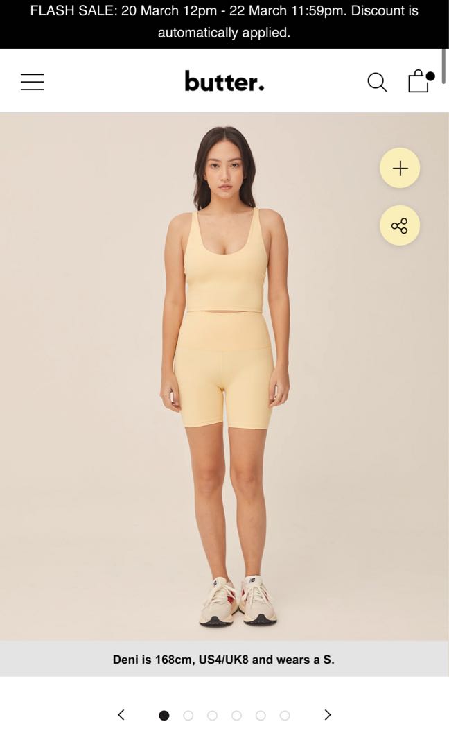 Butter sg DUO BRA in Butter, Women's Fashion, Activewear on Carousell