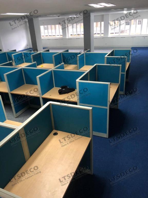 CALL CENTER TYPE WORKSTATION TABLE OFFICE PARTITIONS, Furniture & Home ...