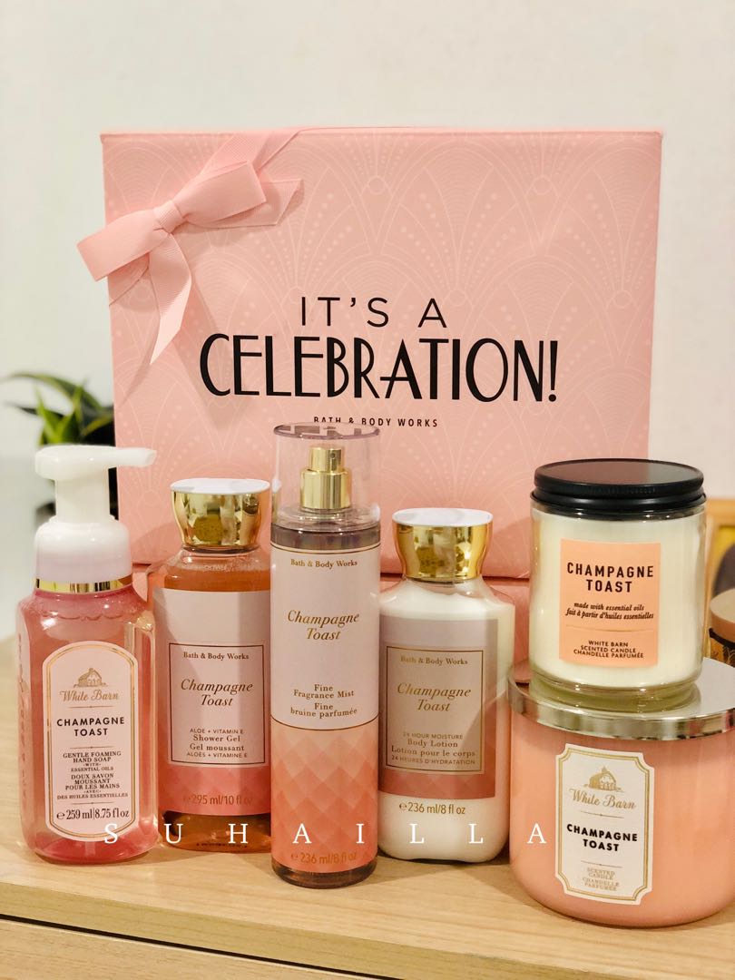 Champagne Toast Gift Set, Beauty & Personal Care, Bath & Body, Bath On  Carousell