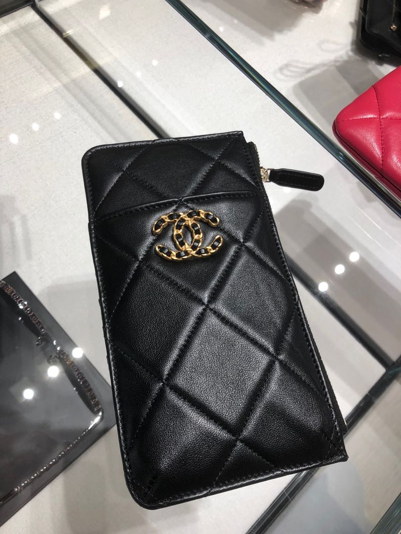 Chanel 19 phone case, Luxury, Bags & Wallets on Carousell