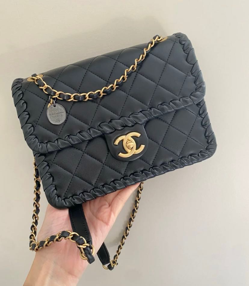 Chanel Braided Flap Bag (Medium), Luxury, Bags & Wallets on Carousell