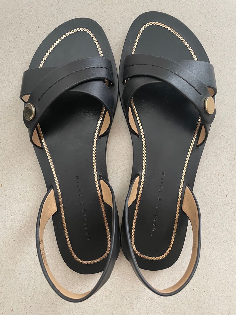 Charles & Keith sandals 35, Women's Fashion, Footwear, Sandals on Carousell