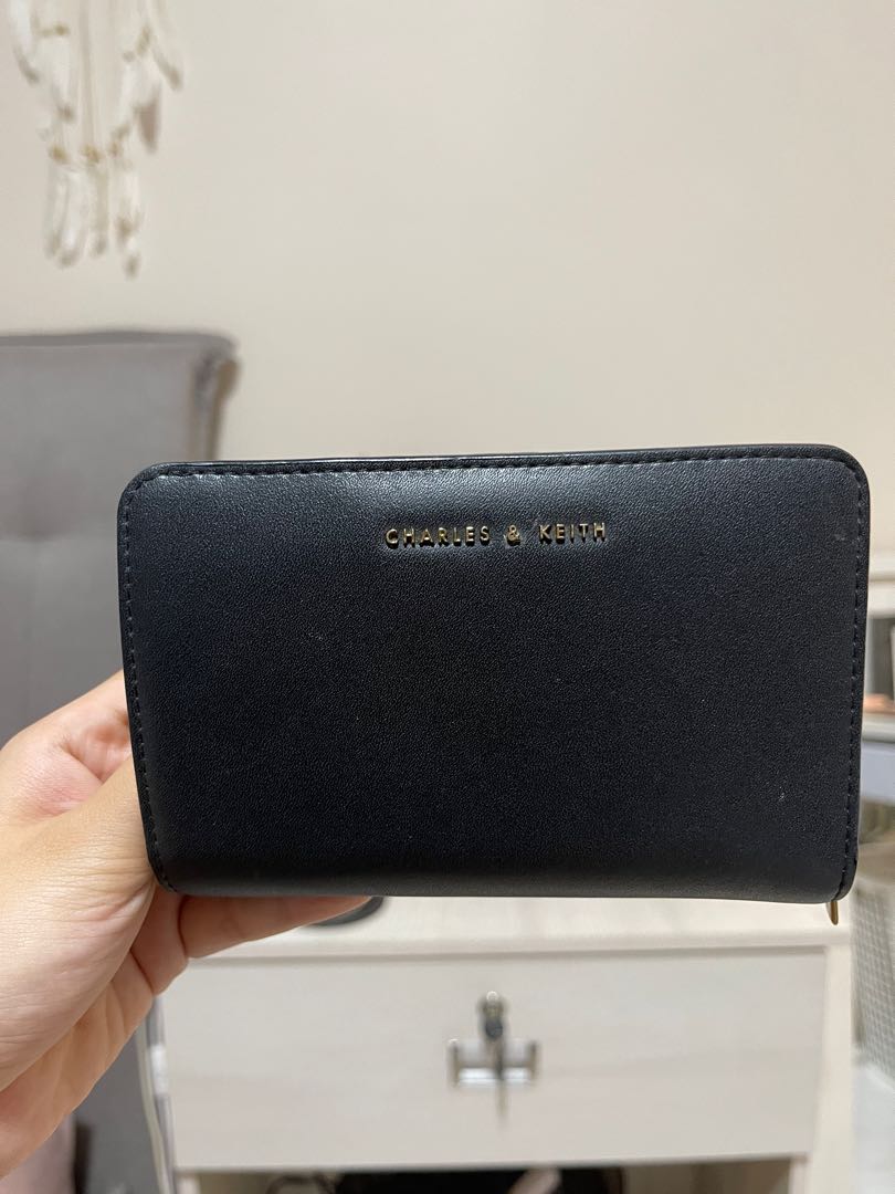 Charles and Keith Compact Flap Wallet, Women's Fashion, Bags & Wallets ...