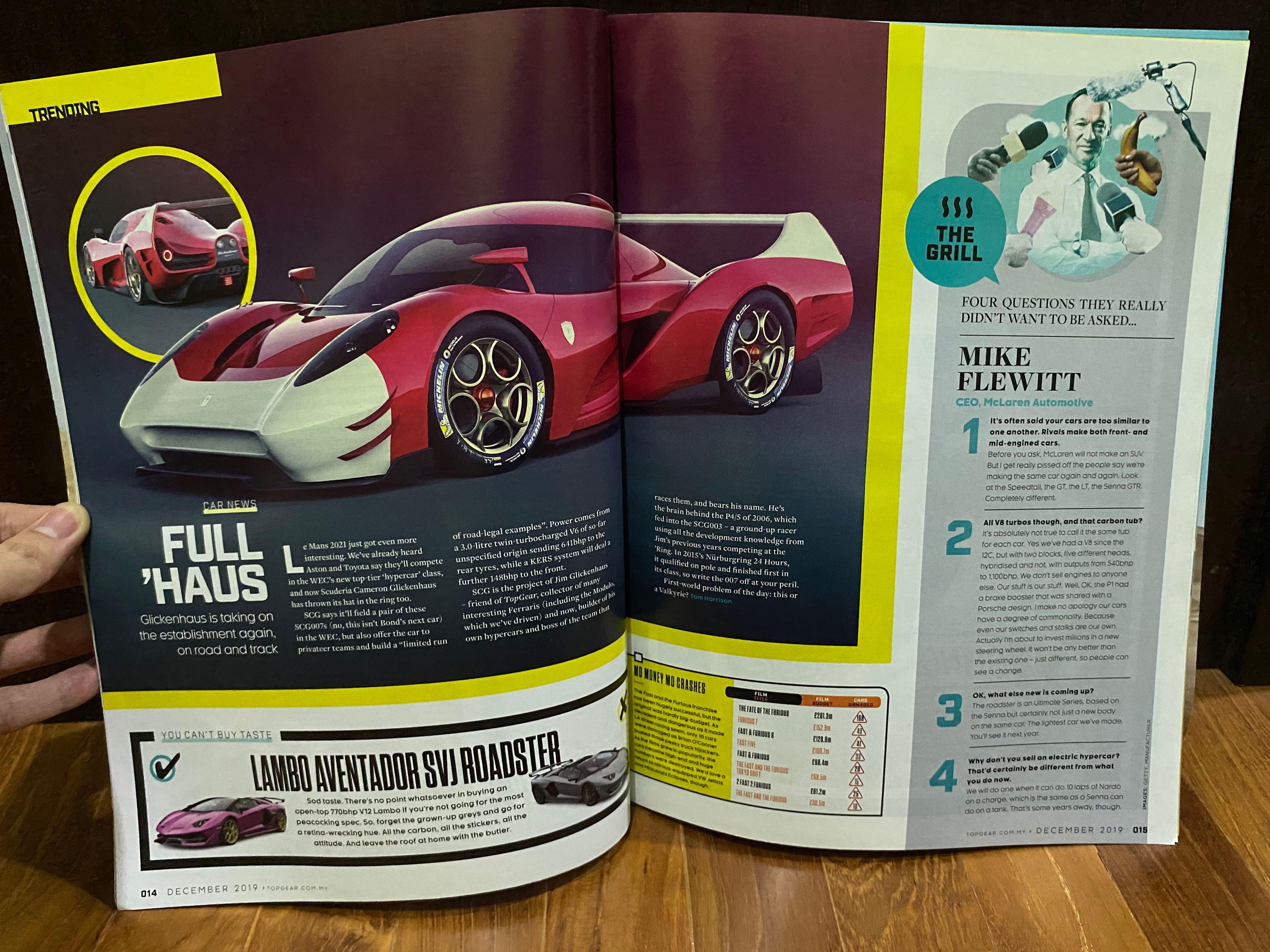 (CHEAP!!!!) TOP GEAR CAR MAGAZINE BROCHURE FOR CAR ENTHUSIAST, Hobbies & Toys, Books & Magazines