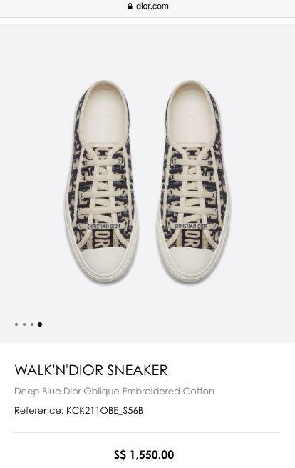 Christian Dior Walk n dior Sneaker Luxury Sneakers Footwear on