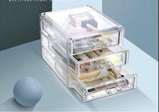Clear plastic drawer