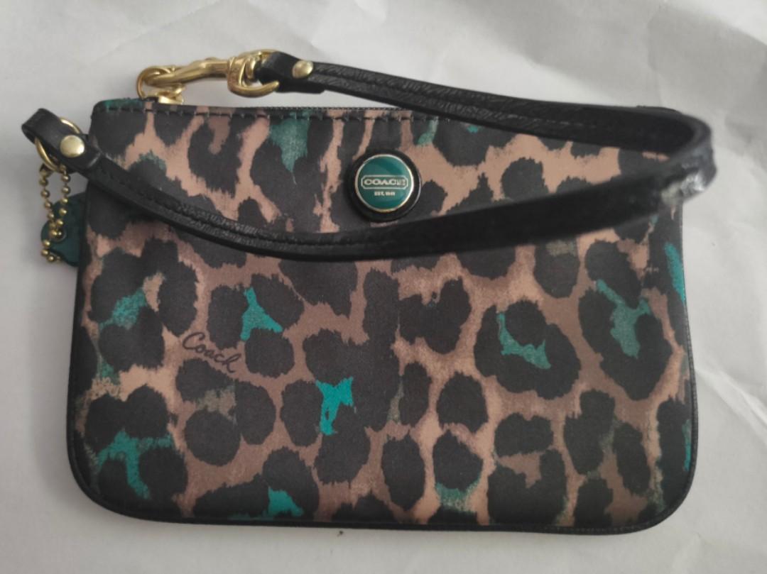 coach ocelot wristlet