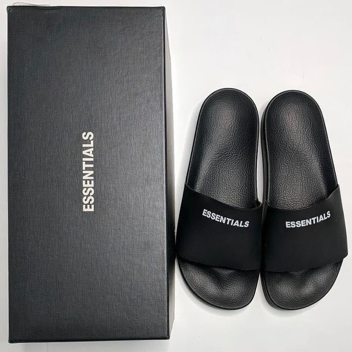 ESSENTIALS FEAR OF GOD SLIDES (Category: Slippers & Slides) located in Olongapo. Submitted by ec_rackph (Listing ID 1151341084, Image 1). Description: ☑️ available for pre order only ☑️ ETA 10-14 days ☑️ Sizes: US 6-10 ☑️ premium quality ₱1,499 plus shipping fee. Message us to inquire/purchase 🙌🏻 EC RACK is not affiliated or associated with any of the brands featured. All trademarks and copyrights reserved to the original brand holders..