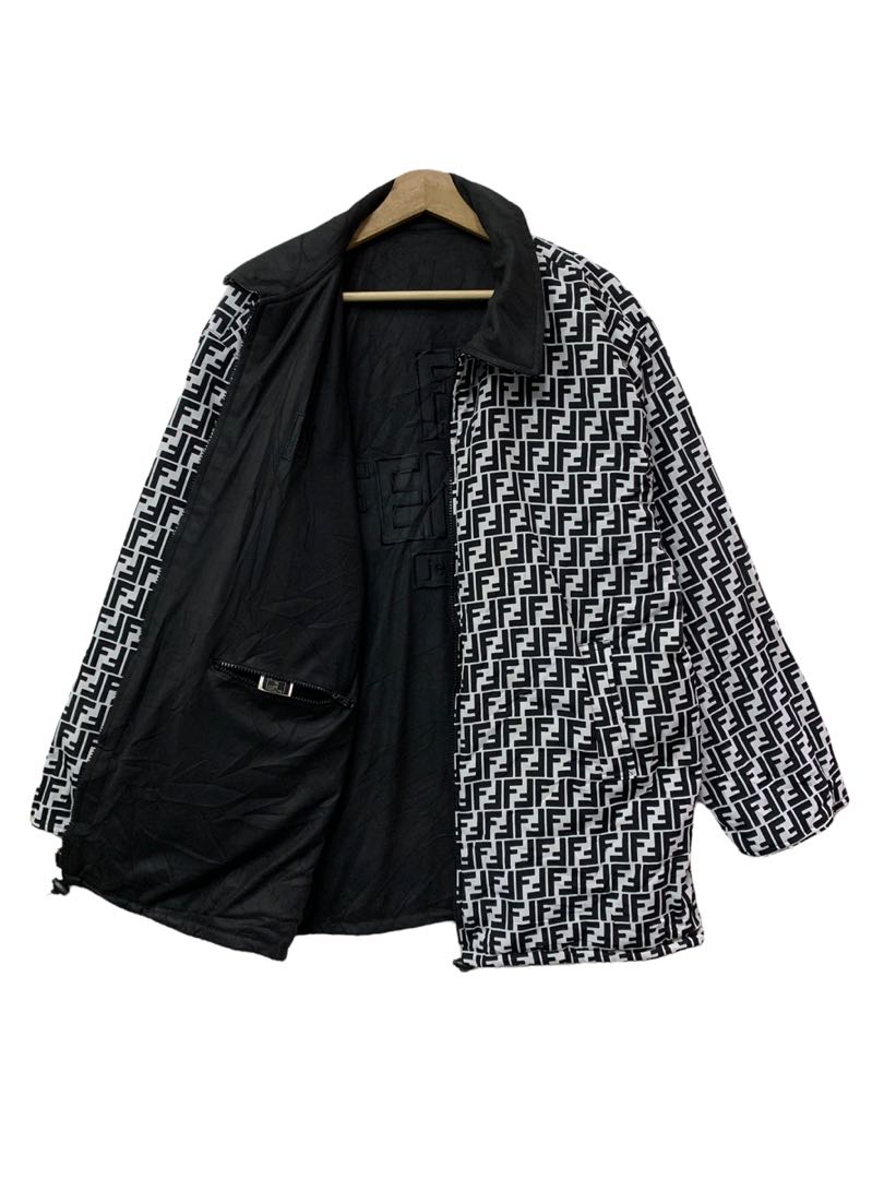 FENDI ZUCCA MONOGRAM REVERSIBLE JACKET Men s Fashion