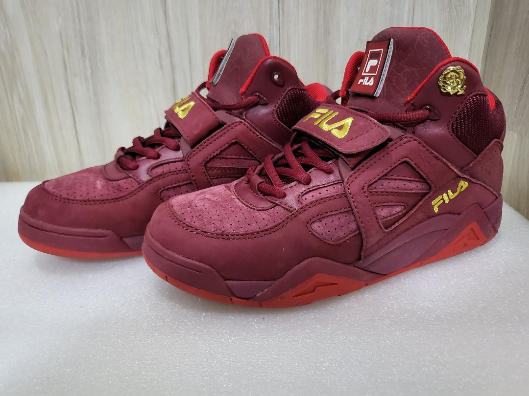 Fila red suede discount