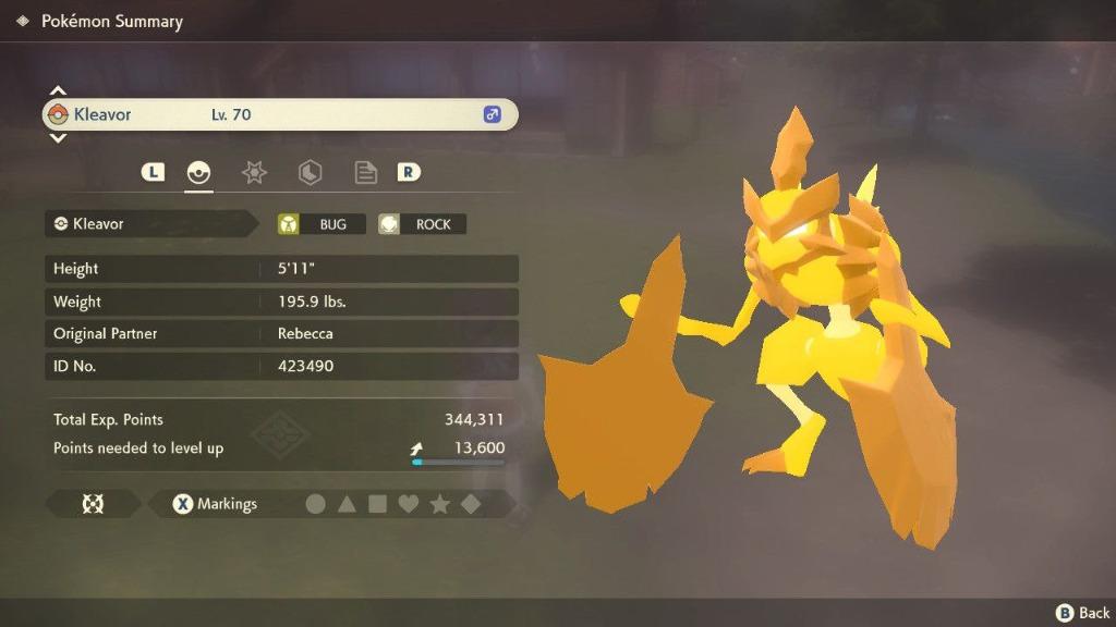 Pokemon Legends Arceus Frenzy noble lord Avalugg/Kleavor/Electrode