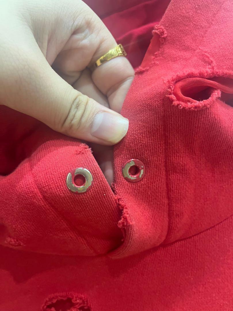 Givenchy distressed 2024 hoodie pink