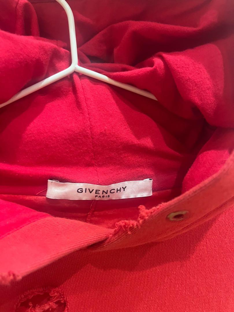 Givenchy distressed discount logo hoodie