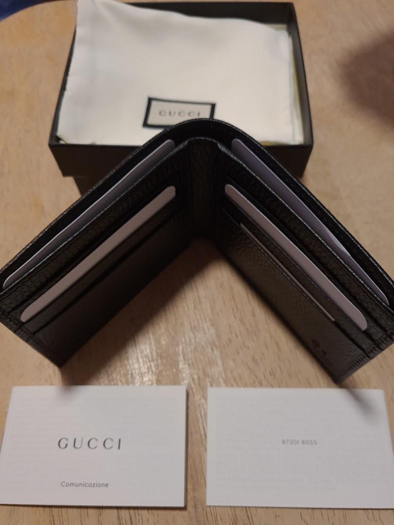 Gucci Men's Signature Bifold Wallet Black, Luxury, Bags & Wallets on ...