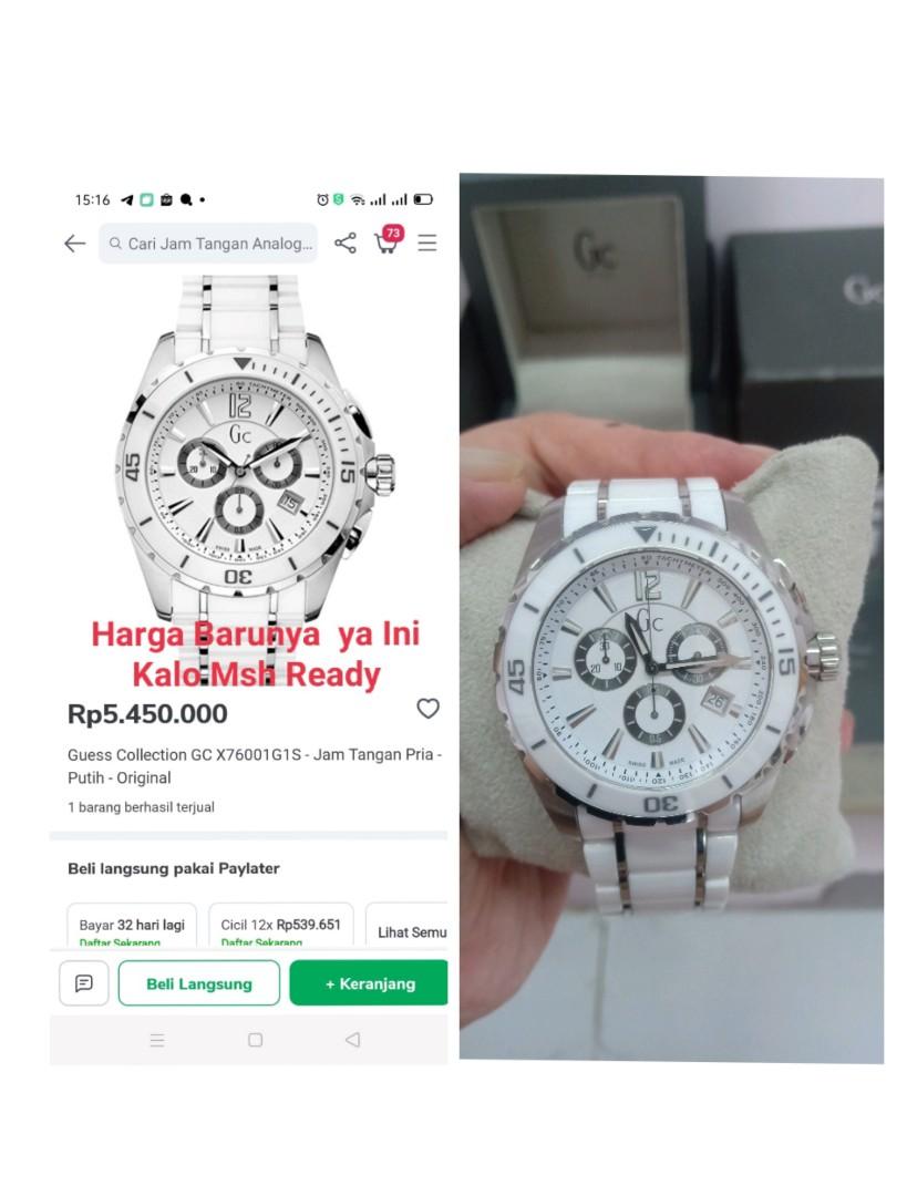 Guess Collection Gc X76001G1S Sports Chronograph White Ceramic