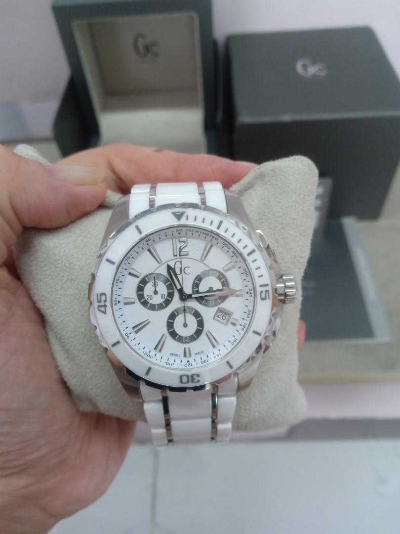 Guess Collection Gc X76001G1S Sports Chronograph White Ceramic