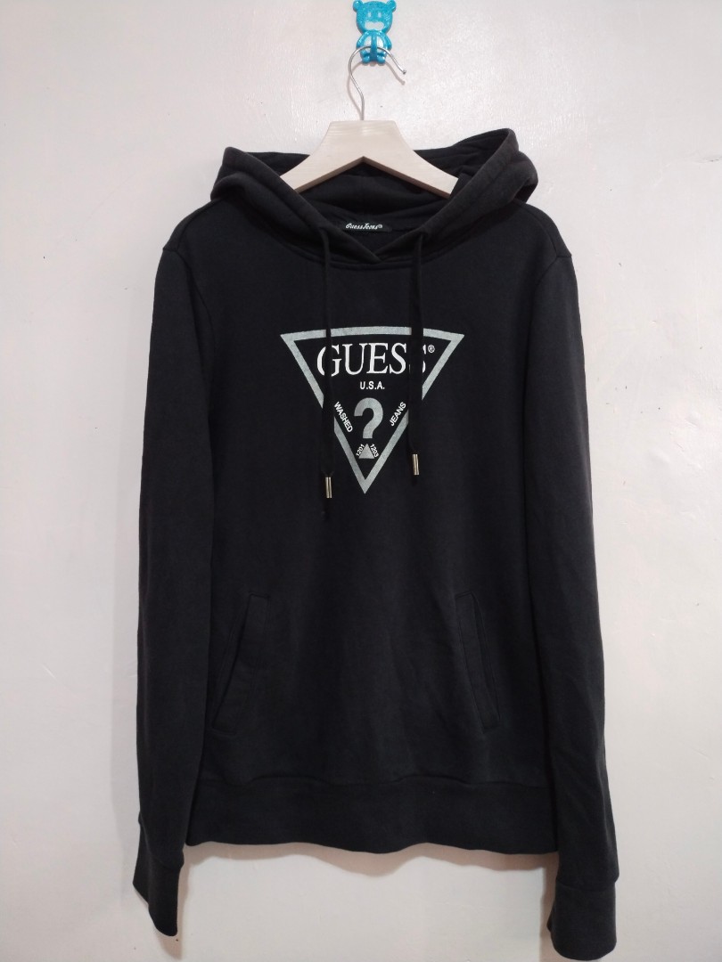 Guess Pullover Hoodie, Men's Fashion 