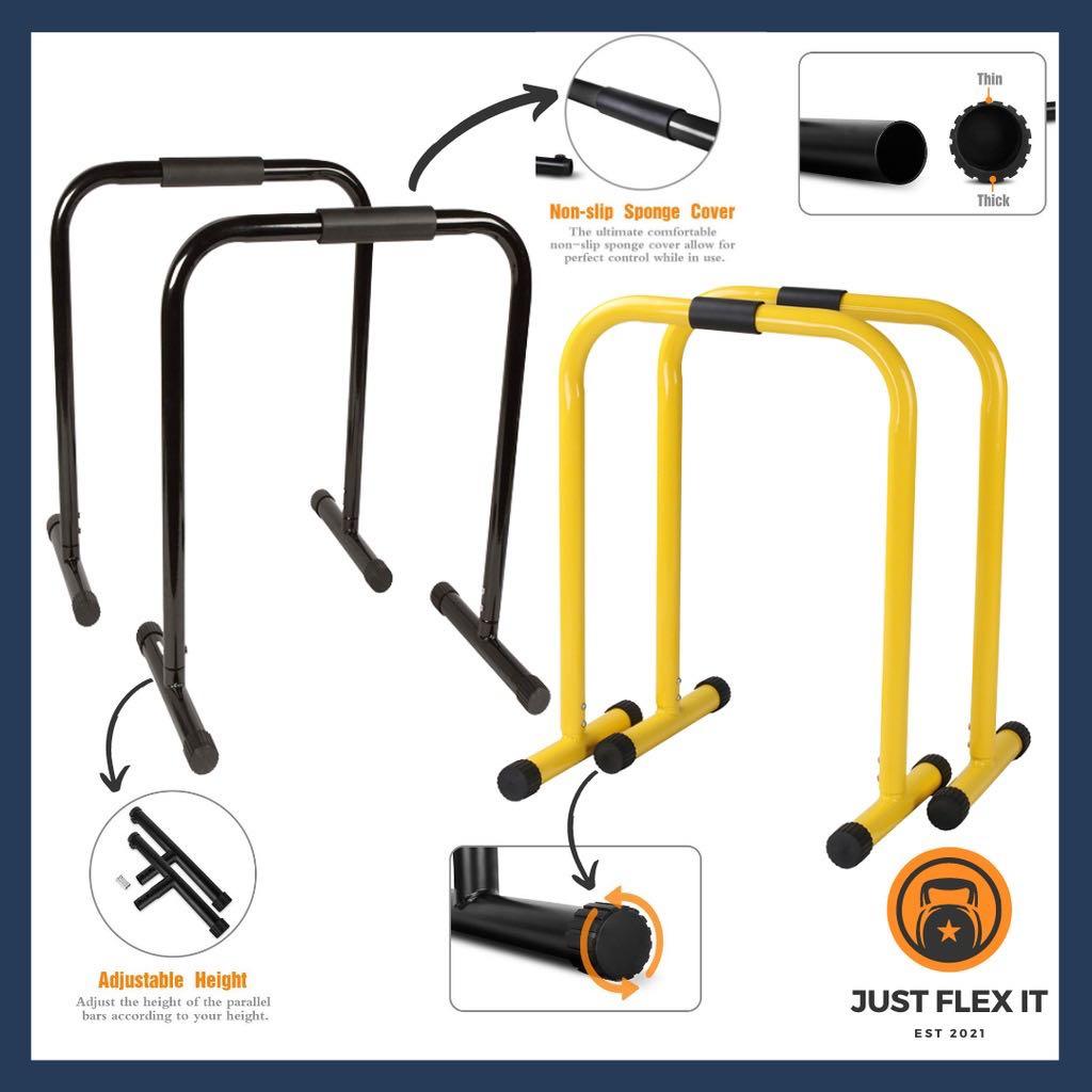 Heavy Duty Steel Dip Bar Gymnastic Push up Bar Stand Parallel Bar Body