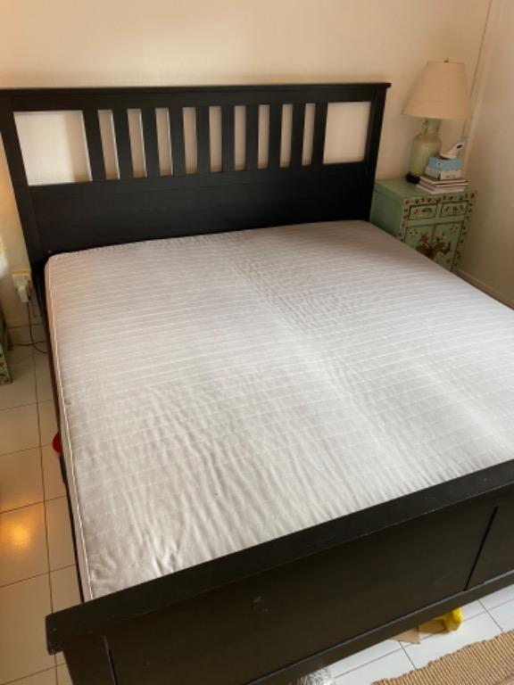 REDUCED TO CLEAR IKEA Hemnes king size bed frame, Furniture & Home