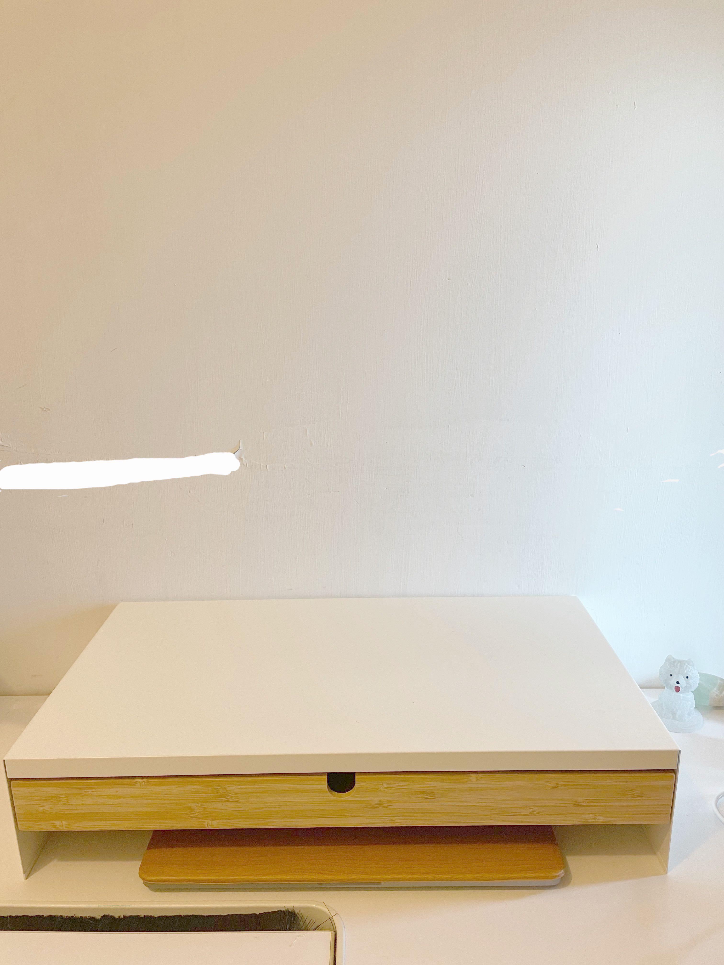 IKEA Monitor Stand and Drawer, 傢俬＆家居, 其他, 家居改善及收納用品 Carousell