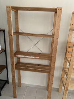 Ikea wooden shelves