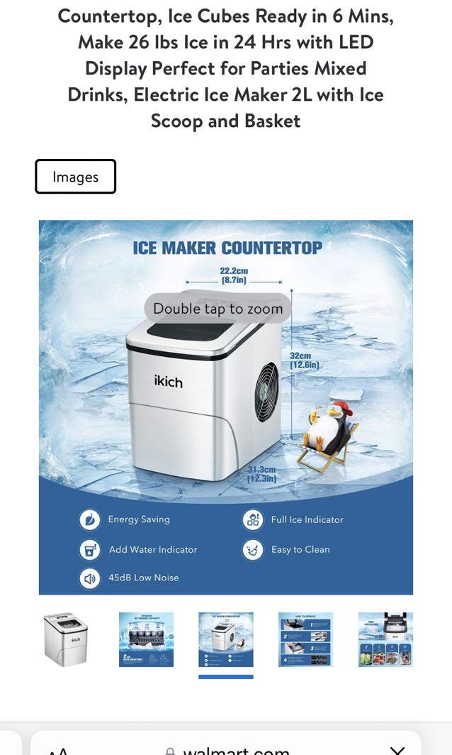 ikich ice maker add water