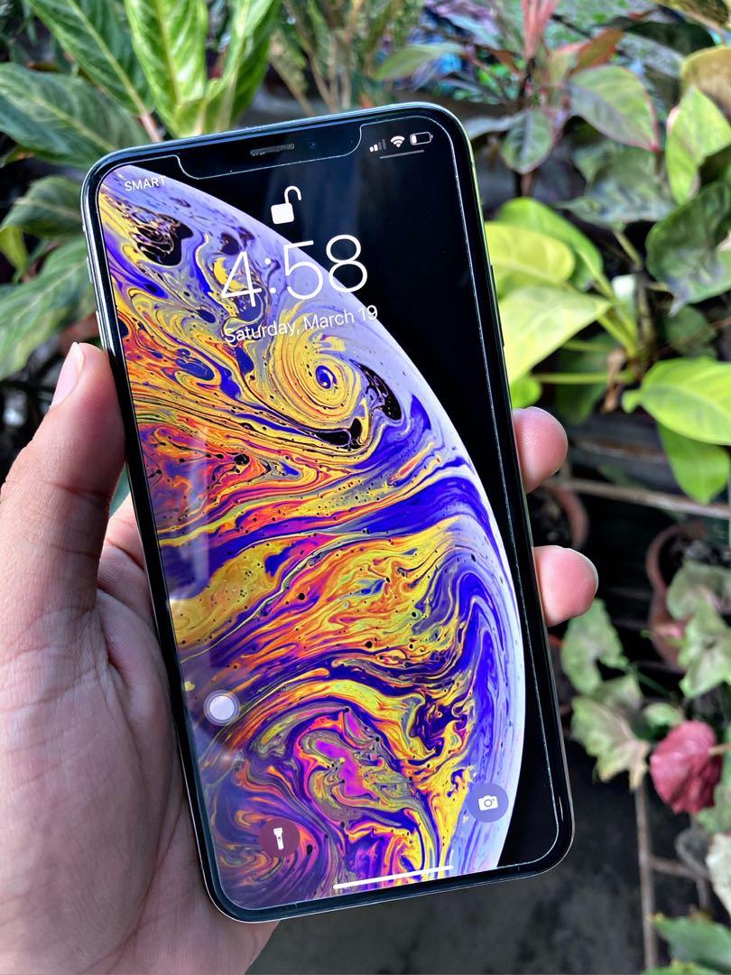 iPhone XS Max Silver NTC Approved (Category: iPhone X Series) located in Dumaguete. Submitted by jamesweird (Listing ID 1151359586, Image 3). Description: Rfs: I don’t like the color can be swapped to other colors add ako No issue/no hidden issue Truetone & Face ID works 64gb, 81%battery, any sim pwede, unit, charger and free case only .