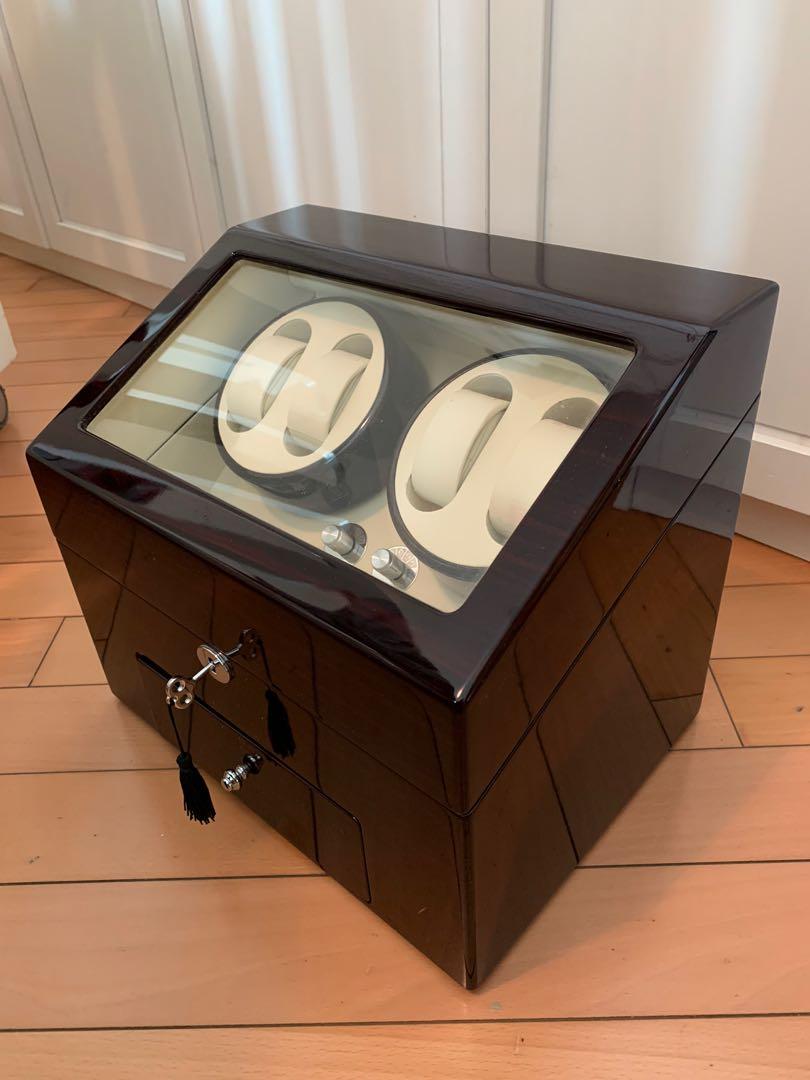 Jqueen automatic hotsell wood watch winder