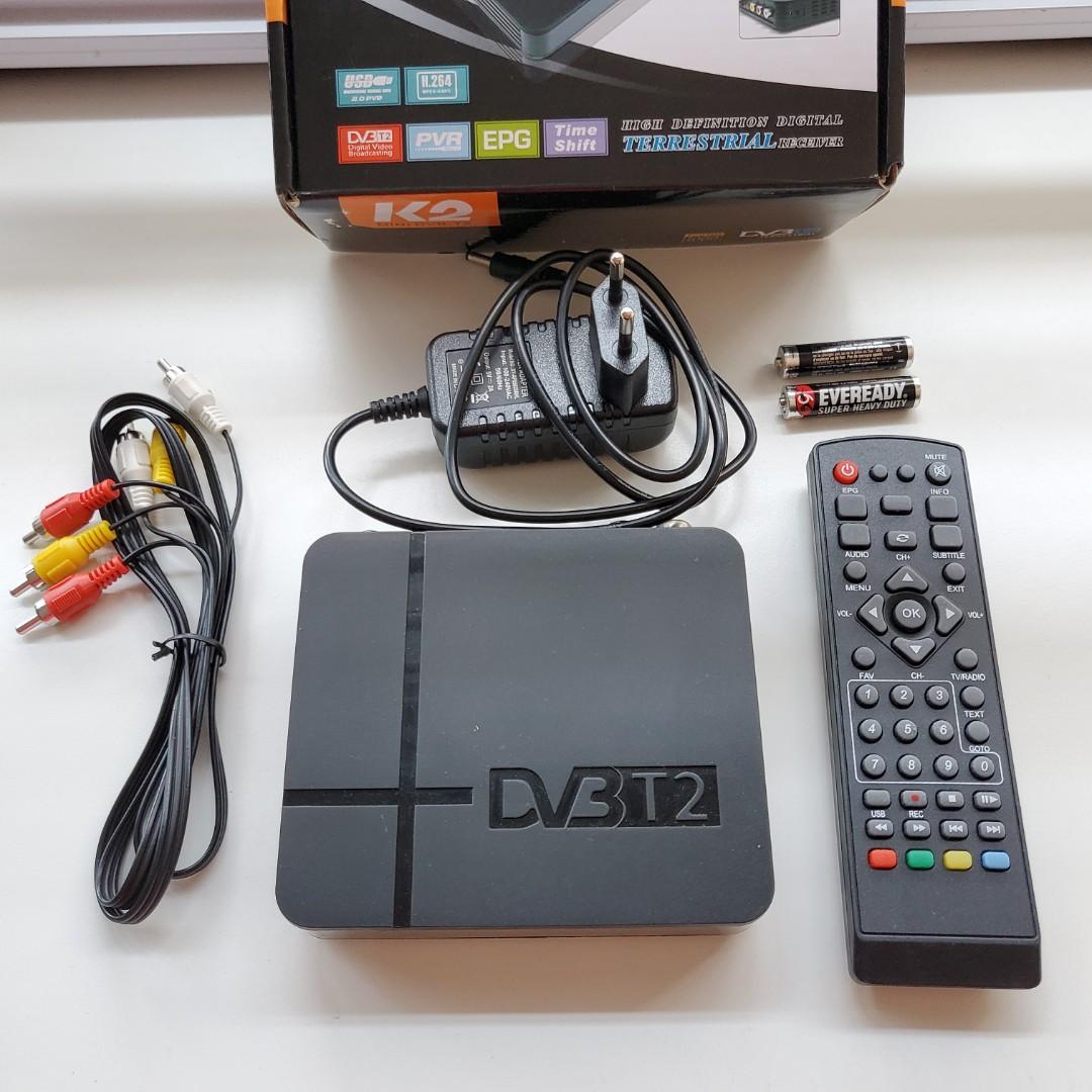 Digital TV Set Top Box (Mini DVBT2 K2), TV & Home Appliances, TV