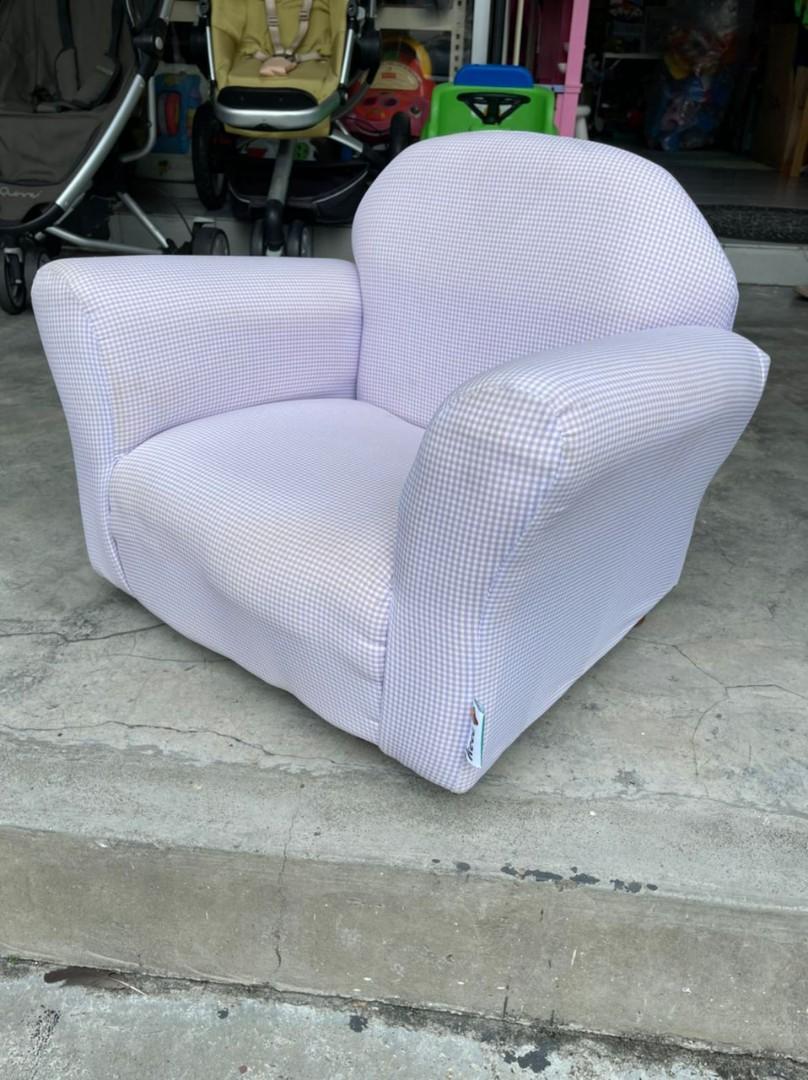 Keet roundy kid's chair gingham cheap
