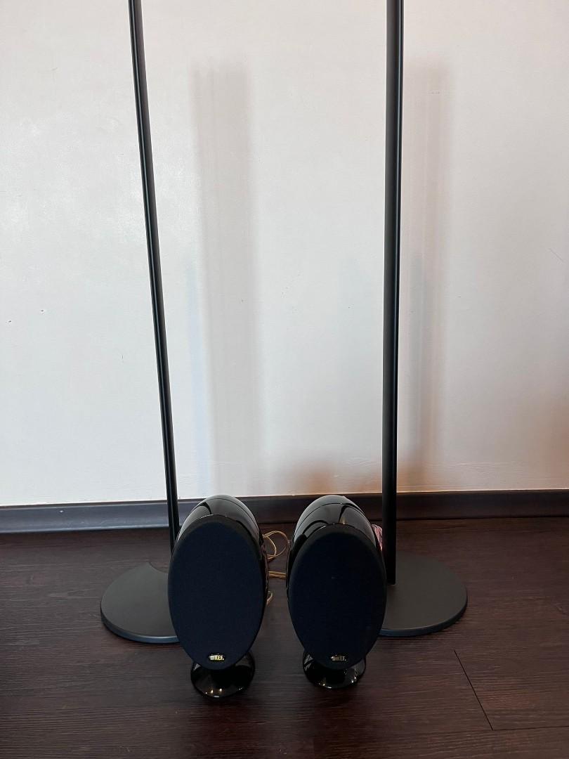 KEF egg Speakers with Stands