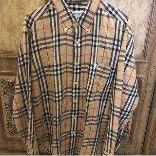 Polo shirt burberry vintage, Fesyen 