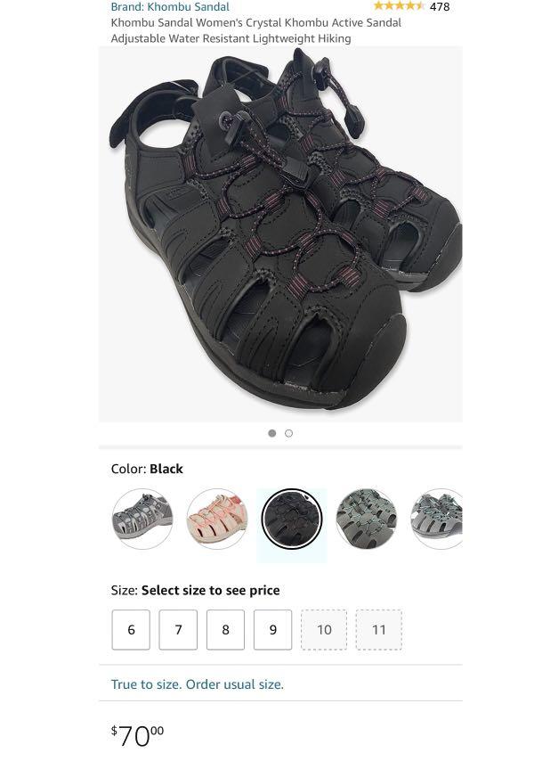 Khombu Ladies Active Sandals Women s Fashion Footwear Flats
