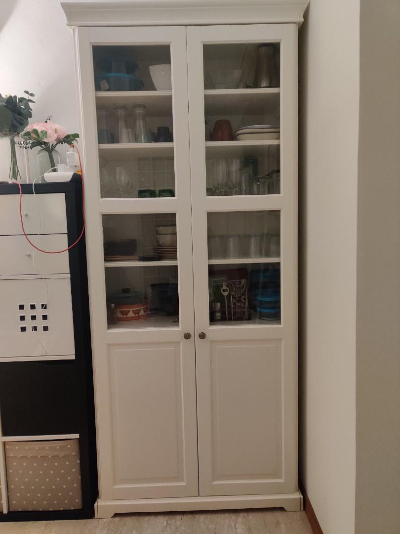Liatorp bookcase shop with glass doors