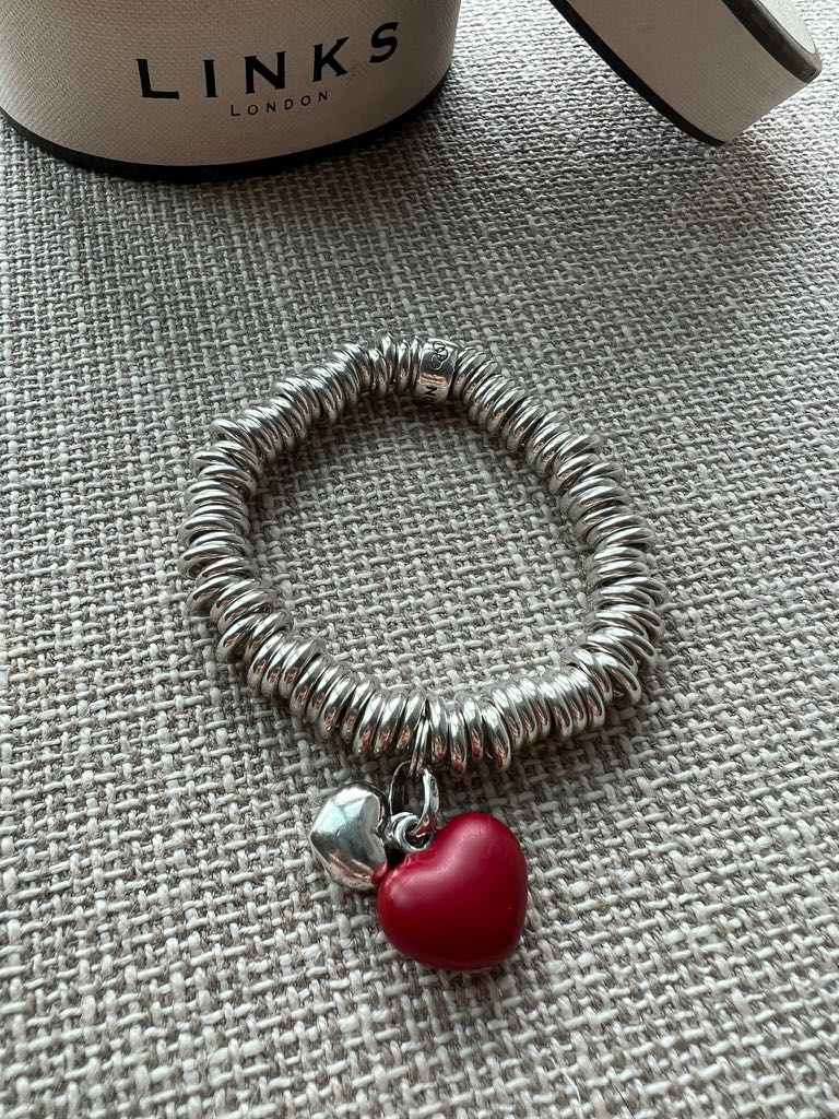 Links of London Sweetie Bracelet in Sterling Silver with Heart