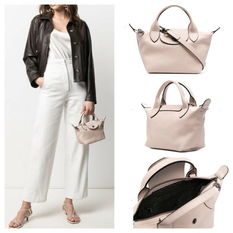 Longchamp Le Pliage Cuir XS Top Handle Crossbody Bag